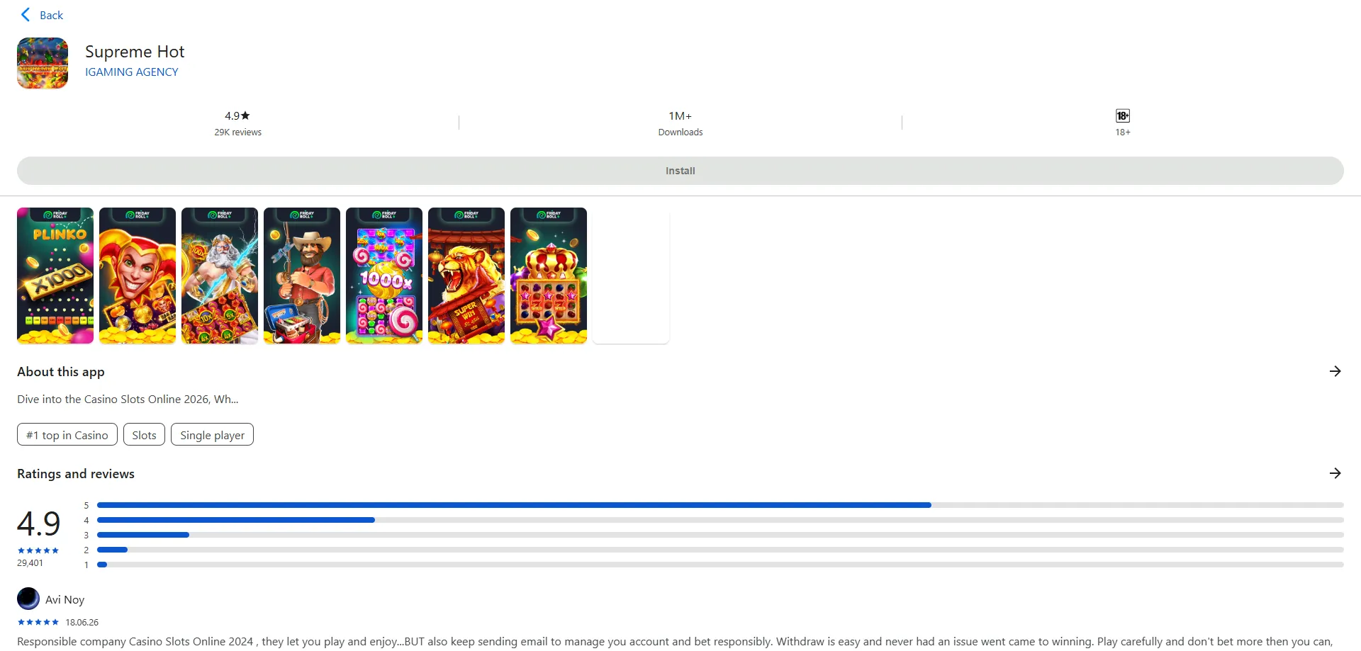 FridayRoll Casino app mobile smartphone tablet gioco ovunque